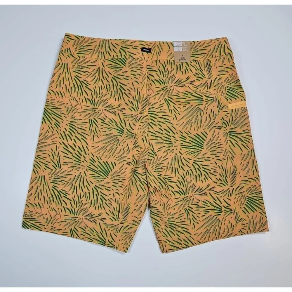 prAna Mens Rock Shock Aura Glow Fronds Unlined Board Shorts‎ Size 30 NWT